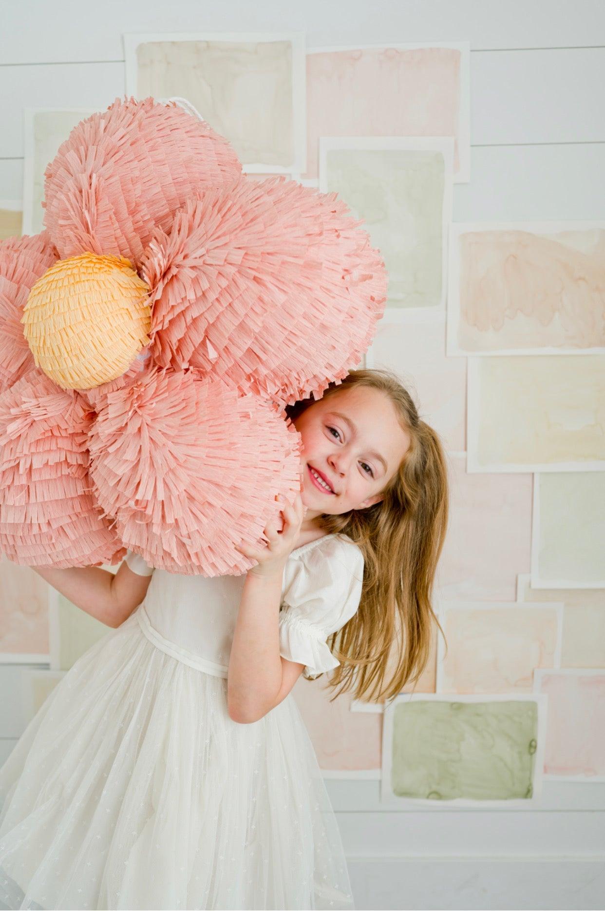 🌸 3D Flower Piñata – Large Handmade Garden Blossom Piñata for Spring Parties & Garden Celebrations