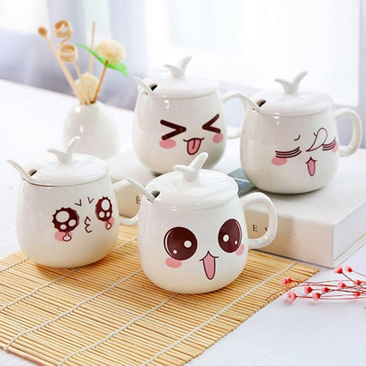 Ceramic Mugs With Adorable Faces
