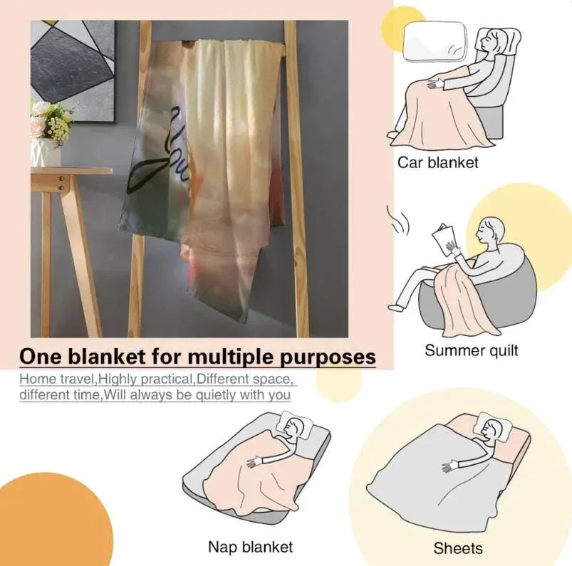 Personalized Forest Deer Blanket: Whimsical Nature Throw - Dream Dragons