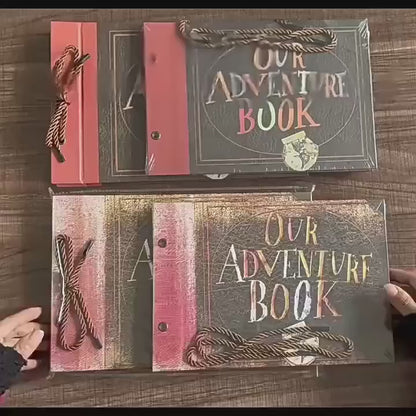 Vintage Inspired Adventure Scrapbook Album: Travel, Wedding, Anniversary, Keepsake Diary, Photo Memory Journal