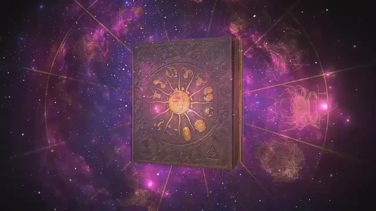 Zodiac Scrapbook Album: Retro Adventure Memory Book, Photo Memory Journal, Keepsake Diary